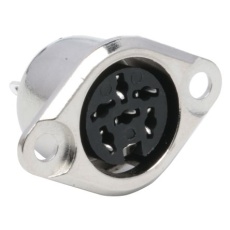 【491-116】DINソケット、メス、シャーシマウント