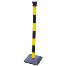 【503-732】ポスト バリアポスト 黒、黄(2個入り)