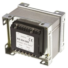 【504-082】シャーシ取り付け電源トランス、1次:230V ac、2次:24V ac 90%、電力:150VA 10.8Ω