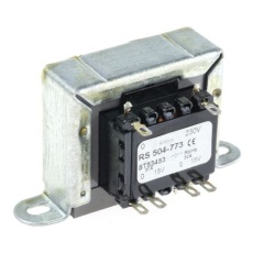 【504-773】シャーシ取り付け電源トランス、1次:230V ac、2次:15V ac 80%、電力:6VA 630Ω