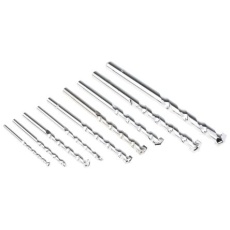 【694-425】ドリルビットセット、石積み用、ツイストドリルビット、9個