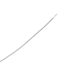 【111-3142】24 AWG シングルコア フックアップワイヤー/計装ケーブル、100m、白 、ポリアミド、600 V ac(100m入り)