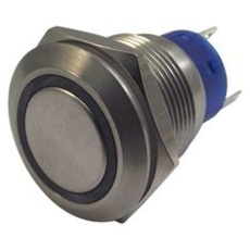【111-5794】押しボタンスイッチ モーメンタリ SPDT 5 A 19.2mm パネルマウント IP67