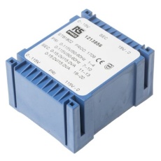 【121-3856】基板実装用トランス 一次側:115 → 230V ac 二次側:2 x 15V ac 定格電力:30VA 出力数:2