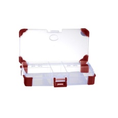 【124-6588】パーツケース 高さ:30mm 区画数:5、奥行:140mm