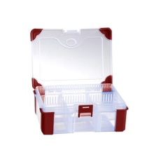 【124-6591】パーツケース 高さ:60mm 区画数:10、奥行:170mm