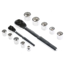 【125-0927】ソケットセット1/4インチ、3/8インチ 35ピース