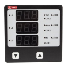 【136-5378】デジタルパネルメータ、LED、3