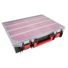 【136-8905】パーツケース 高さ:91mm 区画数:12、奥行:416mm