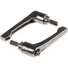 【144-3607】クランプレバー M8 ステンレススチール(2個入り)