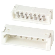 【S7B-ZR-SM4A-TF(LF)(SN)】JST ライトアングル 基板接続用ピンヘッダ 7極 1.5mm 1列、表面実装