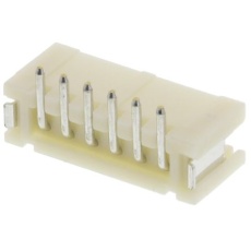 【B6B-ZR-SM4 TF(LF)(SN)】JST トップエントリー 基板接続用ピンヘッダ 6極 1.5mm 1列、表面実装
