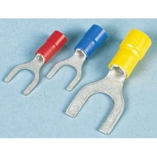 【FVWS1.25-S4A(LF)】JST Y形圧着端子、スタッドサイズ M4 (#8)、赤 22AWG to、16AWG (1000個入り)