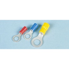【FVWS2-4】JST リングターミナル、16AWG - 14AWG、4mm、青(1000個入り)