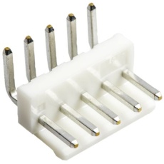 【B5PS-VH(LF)(SN)】JST ライトアングル 基板接続用ピンヘッダ 5極 3.96mm 1列、スルーホール実装