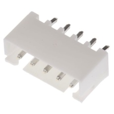 【B5B-XH-A(LF)(SN)】JST ストレート 基板接続用ピンヘッダ 5極 2.5mm 1列、スルーホール実装