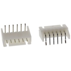 【S6B-XH-A(LF)(SN)】JST ライトアングル 基板接続用ピンヘッダ 6極 2.5mm 1列、スルーホール実装