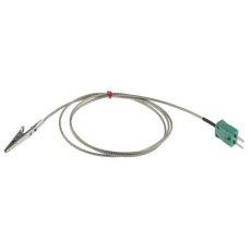 【174-1669】ワニ口クリップ熱電対、Kタイプ、+250℃、ケーブル長さ:1m