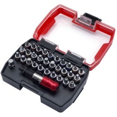 【175-5169】ドライバビットセット 六角、プラス、Pozidriv、マイナス、いたずら防止Torx