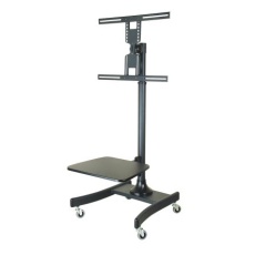 【176-3382】ポータブルTVスタンド、47インチ、フロア、黒