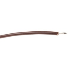 【180-5909】22AWG 円形 フックアップワイヤー/計装ケーブル、100m、茶 、PVC TI3、1 kV dc、600 V ac(100m入り)