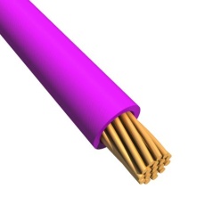 【180-5912】22AWG 円形 フックアップワイヤー/計装ケーブル、100m、紫 、PVC TI3、1 kV dc、600 V ac(100m入り)