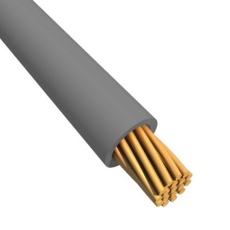 【180-5916】22AWG 円形 フックアップワイヤー/計装ケーブル、100m、グレー 、PVC TI3、1 kV dc、600 V ac(100m入り)