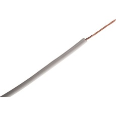 【180-5918】22AWG 円形 フックアップワイヤー/計装ケーブル、100m、白 、PVC TI3、1 kV dc、600 V ac(100m入り)