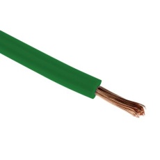 【180-5967】22AWG 円形 フックアップワイヤー/計装ケーブル、100m、緑 、PVC TI3、1 kV dc、600 V ac(100m入り)