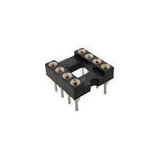 【183-1560】8 ピン DILソケット、2.54mm ピッチ、スルーホール実装