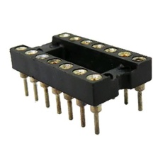 【183-1562】14 ピン DILソケット、2.54mm ピッチ、スルーホール実装
