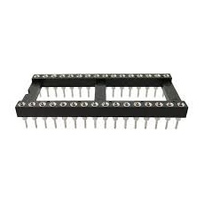 【183-1566】20 ピン DILソケット、2.54mm ピッチ、スルーホール実装、ベリリウム銅、真鍮