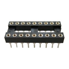 【183-1567】18 ピン DILソケット、2.54mm ピッチ、スルーホール実装