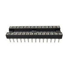 【183-1570】28 ピン DILソケット、2.54mm ピッチ、スルーホール実装