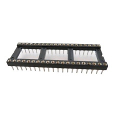 【183-1571】40 ピン DILソケット、2.54mm ピッチ、スルーホール実装