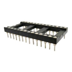 【183-1578】28 ピン DILソケット、2.54mm ピッチ、スルーホール実装