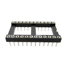 【183-1581】24 ピン DILソケット、2.54mm ピッチ、スルーホール実装