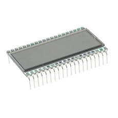 【185-0159】液晶モノクロディスプレイ 半透過型 7セグメント 灰色、1列 3-1/2文字