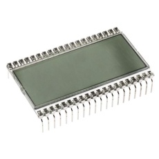 【185-0171】液晶モノクロディスプレイ 半透過型 7セグメント 灰色、1列 4文字