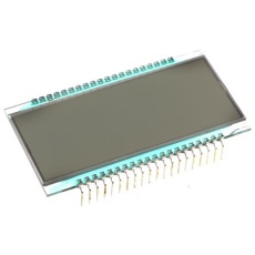 【185-0200】液晶モノクロディスプレイ 半透過型 7セグメント 灰色、1列 4文字