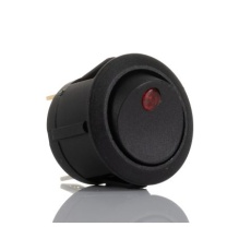 【185-8223】ロッカースイッチ、On-Off、SPST、250V、6 A、照光式、パネル