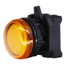 【188-1207】パイロットライトヘッド 橙 パネルマウント取付