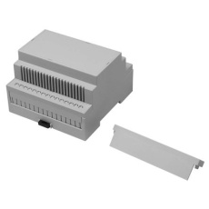 【194-7590】DINレールモジュールボックス ポリカーボネイト 88 x 90 x 58mm