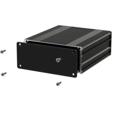 【195-1521】ケース 電子機器用 160 x 108.5 x 45mm アルミニウム Black