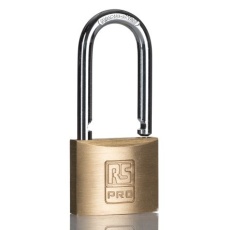 【195-8246】南京錠 シャックル径:6mm 真鍮、ステンレス鋼