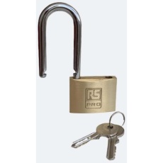 【195-8249】南京錠 シャックル径:7mm 真鍮、ステンレス鋼