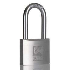 【195-8258】南京錠 シャックル径:6mm アルミニウム、ステンレス鋼 グレー