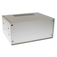 【195-9127】ケース 電子機器用 110 x 150 x 70mm スチール グレー
