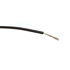 【196-4224】24 AWG シングルコア フックアップワイヤー/計装ケーブル、500m、黒 、PVC、1 kV ac