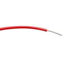 【196-4305】23 AWG シングルコア フックアップワイヤー/計装ケーブル、100m、赤 、PVC、1 kV ac(100個入り)